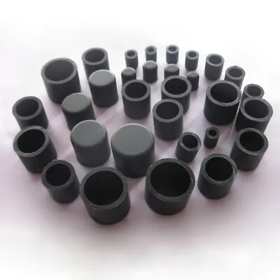 Black Silicone Rubber Hose End Blanking Cover Caps Cap Heat Resist 2.8~60.5mm • £1.87