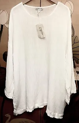 NWT MAURIE AND EVE Sz.4 US SOLEIL White Textured Mini Dress W/ Soft Flared Sleev • $70