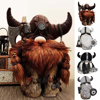 Felt Viking Victor Norse Dwarf Gnome Statue Yard Figurine Ornament Garden  • £17.66