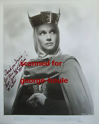 Jeanette Nolan -  Photograph - Signed -  - 1948 - Lady Macbeth - Orson  Welles • $225