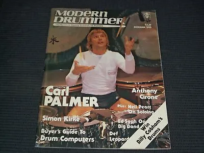 1983 December Modern Drummer Magazine - Carl Palmer - Music Issue - D 2659 • $39.99