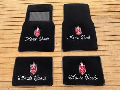 Fit For Chevy Monte Carlo Floor Mat Mats Carpet Black Set Of4 LS SS CL 1970-88 • $149.99