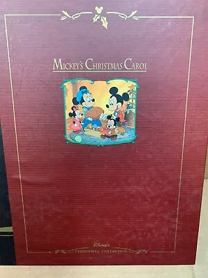 Disney Storybook Mickey's Christmas Carol 4 Ornaments &  1 Missing Ears Set Asis • $18.89