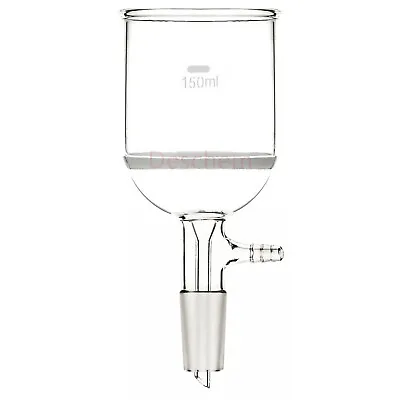 150ml 24/40 Glass Buchner Funnel Core Filter W/Vacuum Adapter Lab Glassware • $19.99