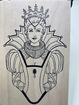 Her Majesty - Queen's Ink - Fairest Of Them All Wood Rubber Stamp • $12.77