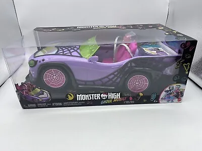 Monster High Toy Car Ghoul Mobile With Pet And Cooler Accessories Purple Conve • $39.99