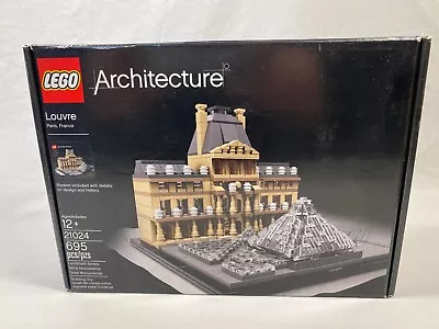 LEGO ARCHITECTURE Set 21024 Louvre Complete W Box & Instructions Retired! • $115