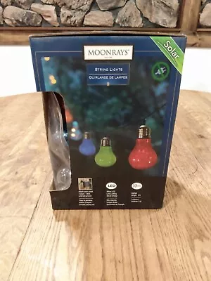 Moonrays Solar Patio Lights String Lights LED 9ft #91143 READ • $29.99