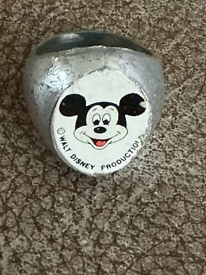 Vintage Mickey Mouse Ring Walt Disney Gum Ball Machine Prize Ring B307 • $42