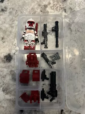 Clone Army Customs Lego Figure Captain Keeli With Red Markings + Accessories • $59.45