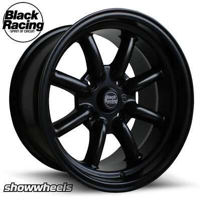 $1250 • Buy BLACK RACING BR8 15x8 15x9 Wheels Holden HQ HJ HX WB HZ Chevy Chevelle Watanabe
