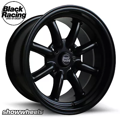 BLACK RACING BR8 15x8 15x9 Wheels Volvo 244  760 940 Series Etc Watanabe  • $875