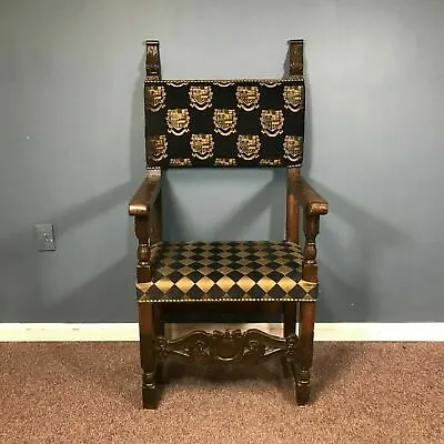 Antique Spanish / Masonic Style Throne Chair • $350