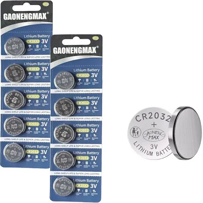 CR2032 CR2025 CR2016 Lithium Battery 3V Coin Cell Button Long Expiry Date • £1.99