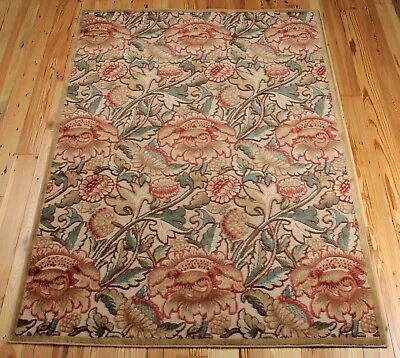 £59 • Buy CHINESE, FLORAL RUG, 3'6  X 5'6 , MACHINE MADE,BEIGE, GOLD,GREEN, BLUE,BROWN,RED