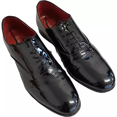 Samuel Windsor Shoes Mens Size 12 Black Patent Leather • £9.99