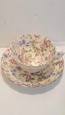 Vintage Tuscan Chintz? Floral England Fine Bone China Tea Cup & Saucer  • $24.99