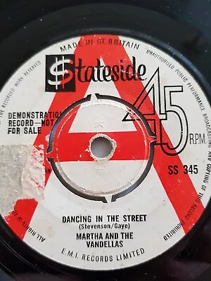 Martha And The VandellasDEMODancing In The StreetVGStatesideTamla Motown • £99