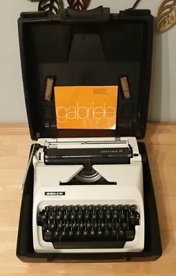 Vintage Adler Gabriele 25 Typewriter With Case And Manual • £39.99