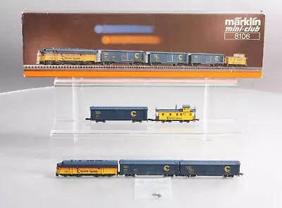 Marklin 8106 Z Scale Chessie System F7 Diesel Freight Train Set LN/Box • $269.41