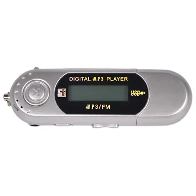 4GB USB 2.0 MP3 MP4 Media Player LCD   Radio Sliver • £12.12