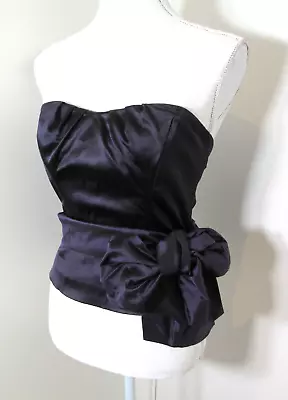 Coast Party Purple Corset Formal 80s Occasion Top Size 10 • £11.99