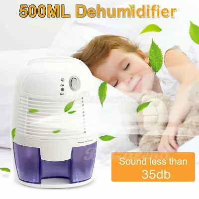 Ultra-quiet Dehumidifier Mini Dehumidifiers Electric Portable For 2200 Cubic FT • $34.50