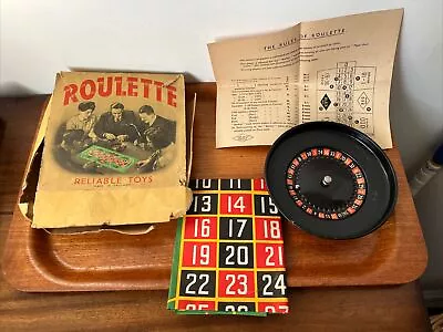 Vintage Chad Valley Reliable Toys Casino Roulette Game • £4.50