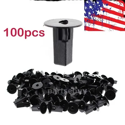 100 Pcs Car Fastener Clips Bumper Inner Fender Rivets Push 8x8.2mm For Toyota • $6.94