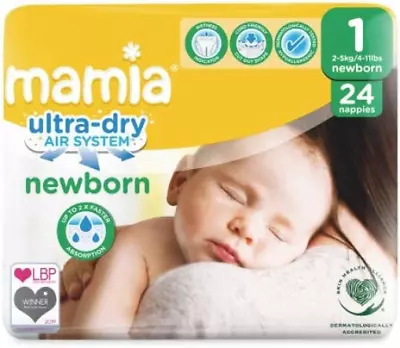 £7.52 • Buy ALDI Mamia Newborn Nappies Size 1