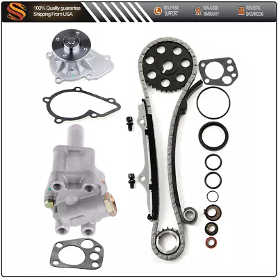 Timing Chain Oil Water Pump Kit For Nissan 240SX For D21 Pickup KA24E 89-97 • $55.81