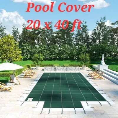 VEVOR Inground Pool Safety Cover Fits 20x40ft W/Center Step High Strength PP • $380