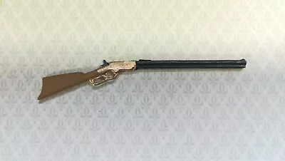 Dollhouse Miniature Winchester Repeating Long Rifle 1:12 Scale Metal 3.5  • $11.99