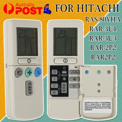 $9.98 • Buy Conditioner Remote Control RAR-2P2, RAR-3U1, RAR-3U3, RAS-80YHA For Hitachi Air