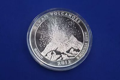 2012 Hawaii Volcanoes 5OZ .999 FINE SILVER Bullion Coin 5 OUNCE Limited Edition • $91