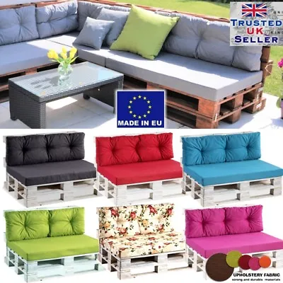 £24.89 • Buy Euro Palette Cushions Garden Pallet Cushion Seat Foam Pad & Backrest Outdoor