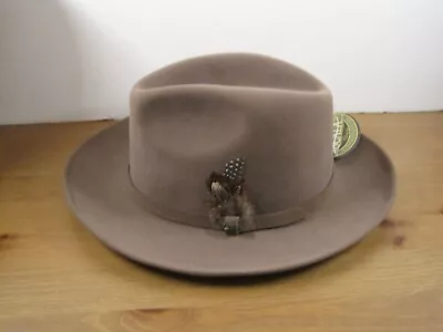 Vintage SCALA CLASSICO FurFelt Fedora Hat Light Brown • $60