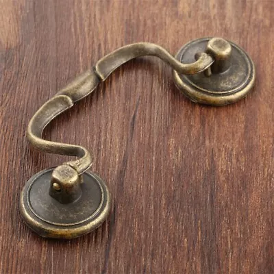 $5.24 • Buy Antique Bronze Furniture Door Pull Handle Vintage Cupboard Drawer Cabinet Knob