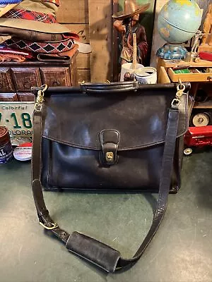 Coach Vintage  Beekman Leather Briefcase In Black Made In USA • $50