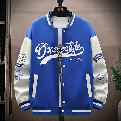 Men’s Woman’s Stylish Streetwear HipHop Varsity Embroidery Jacket • £24.80