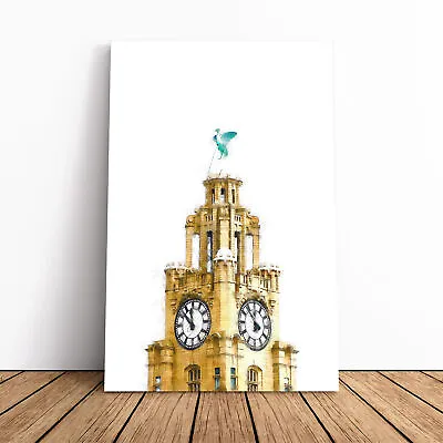 £19.95 • Buy The Liver Building Liverpool Canvas Wall Art Framed Poster Print Picture