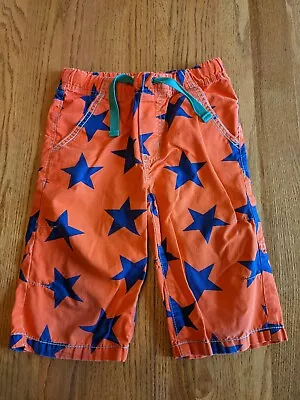 Mini Boden Boys Adventure Shorts Pull On Drawstring Stars  Size 7 • $24.95