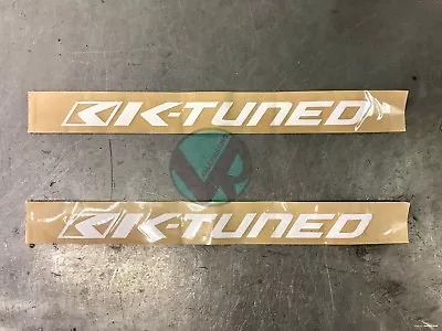 2 Two Original K-Tuned Stickers Decals Approx: 12  X 1.5  White • $11.95