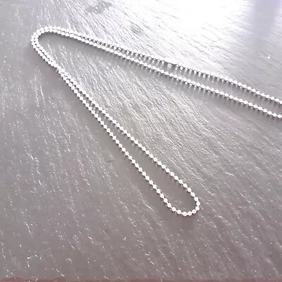 Stainless Steel 304 Grade Ball Chain Dog Tag Necklace 27 ..2.5mm • £3.25