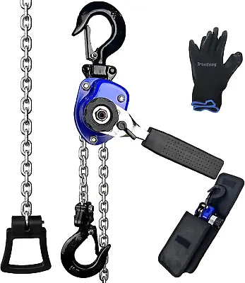 1/4 Ton Chain Hoist Hand Mini Chain Hoist G80 5FT Comealong Chain LIF • $75.99