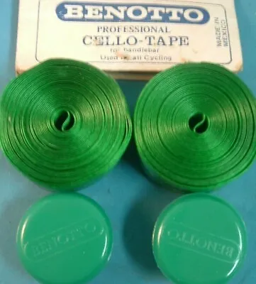 $21.99 • Buy Benotto Green Smooth Road Handlebar Tape NEW / NOS Vintage-One Pair- NIB