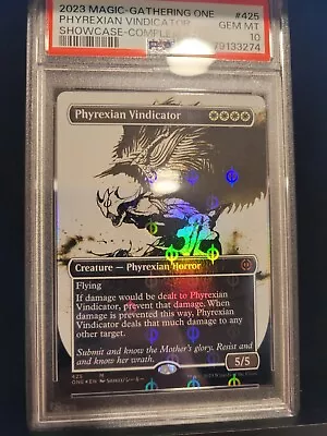 POP 1🔥 Phyrexian Vindicator STEP COMPLEAT FOIL PSA 10 MTG • $21.62