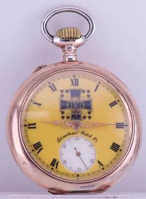Antique Silver Pocket Watch  International Watch Co  For German Market C1900 Box • $2852.97
