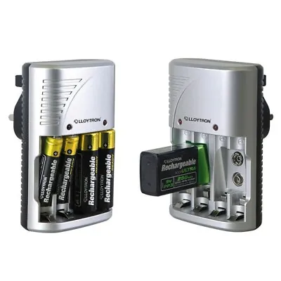 £10.75 • Buy Lloytron Multi Battery Charger AA AAA  9V Universal Rechargeable Main Plug