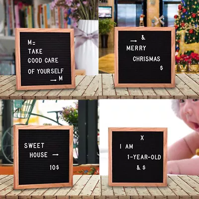 £14.99 • Buy Premium Changeable Retro Felt Letter Message Board 340pcs Letters Characters 10 